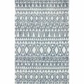 Bashian 3 ft. 6 in. x 5 ft. 6 in. Venezia Collection 100 Percent Wool Hand Tufted Area Rug Silver & Blue R120-SILBL-4X6-CL205